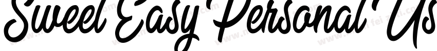 Sweet Easy Personal Use字体转换